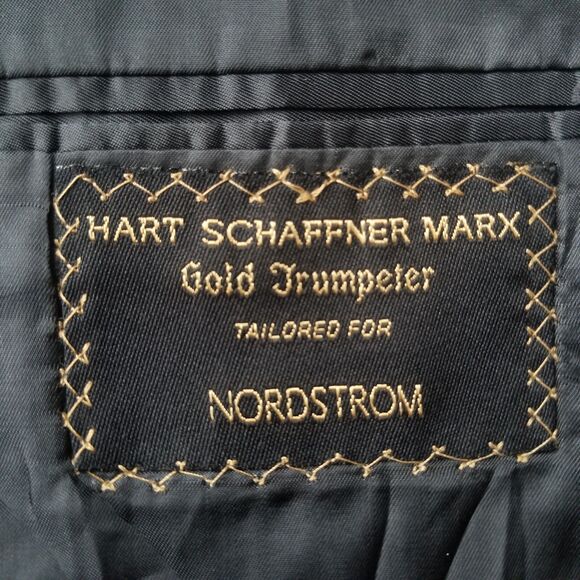Hart Schaffner Marx Gold Trumpeter Blazer Men's 42R Grey Suit Jacket Nordstrom - Picture 6 of 14